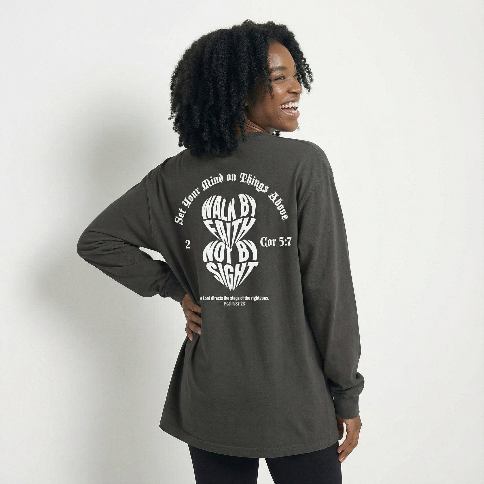Mercy & More Long-sleeve Walk By Faith Long Sleeve Tee