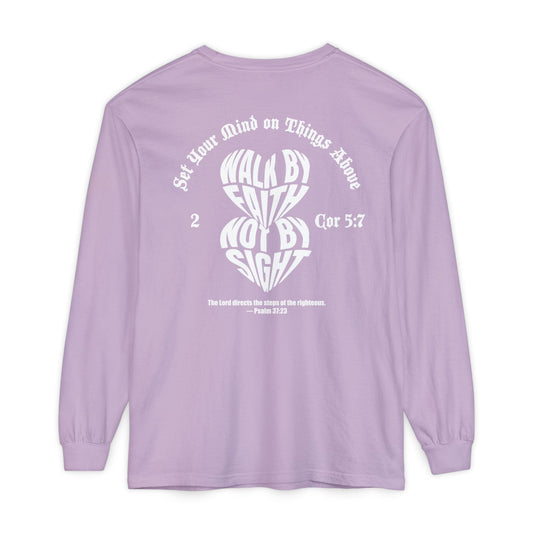 Mercy & More Long-sleeve Walk By Faith Long Sleeve Tee