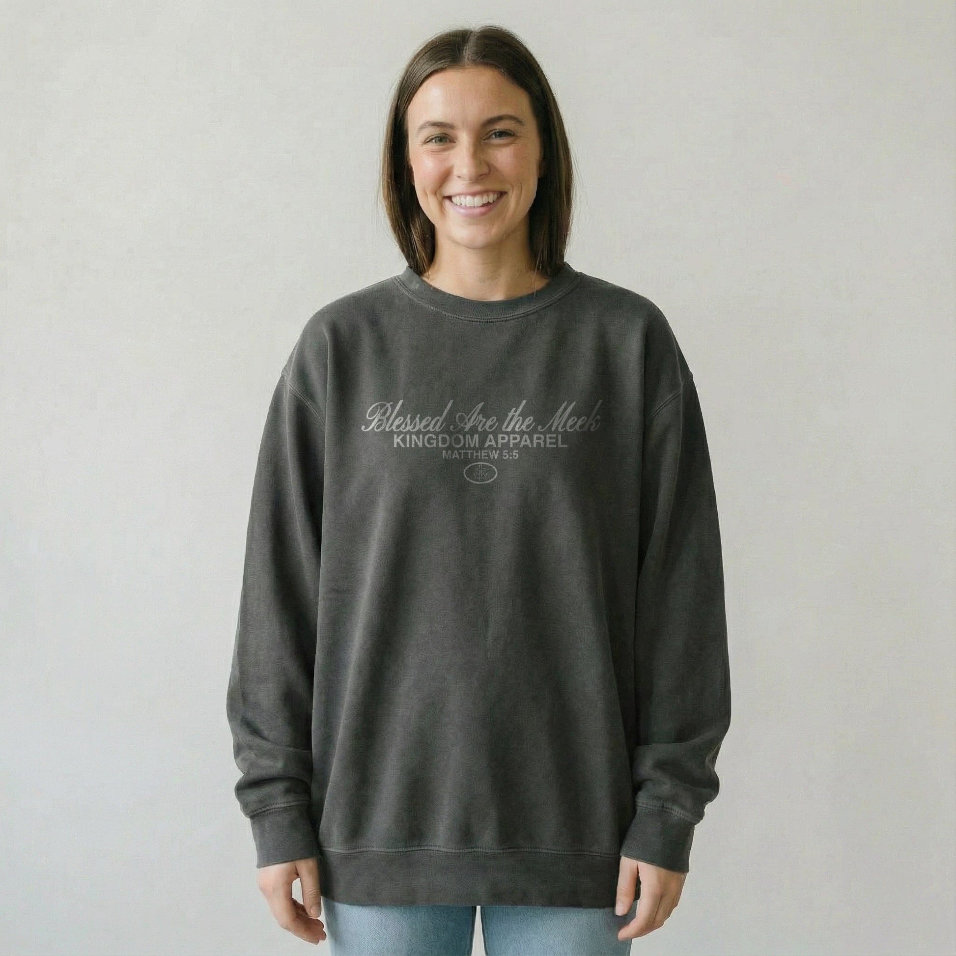 Mercy & More Sweatshirt Blessed Are The Meek Sweatshirt