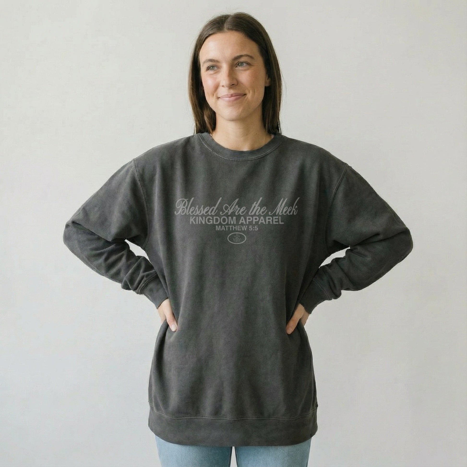 Mercy & More Sweatshirt Blessed Are The Meek Sweatshirt