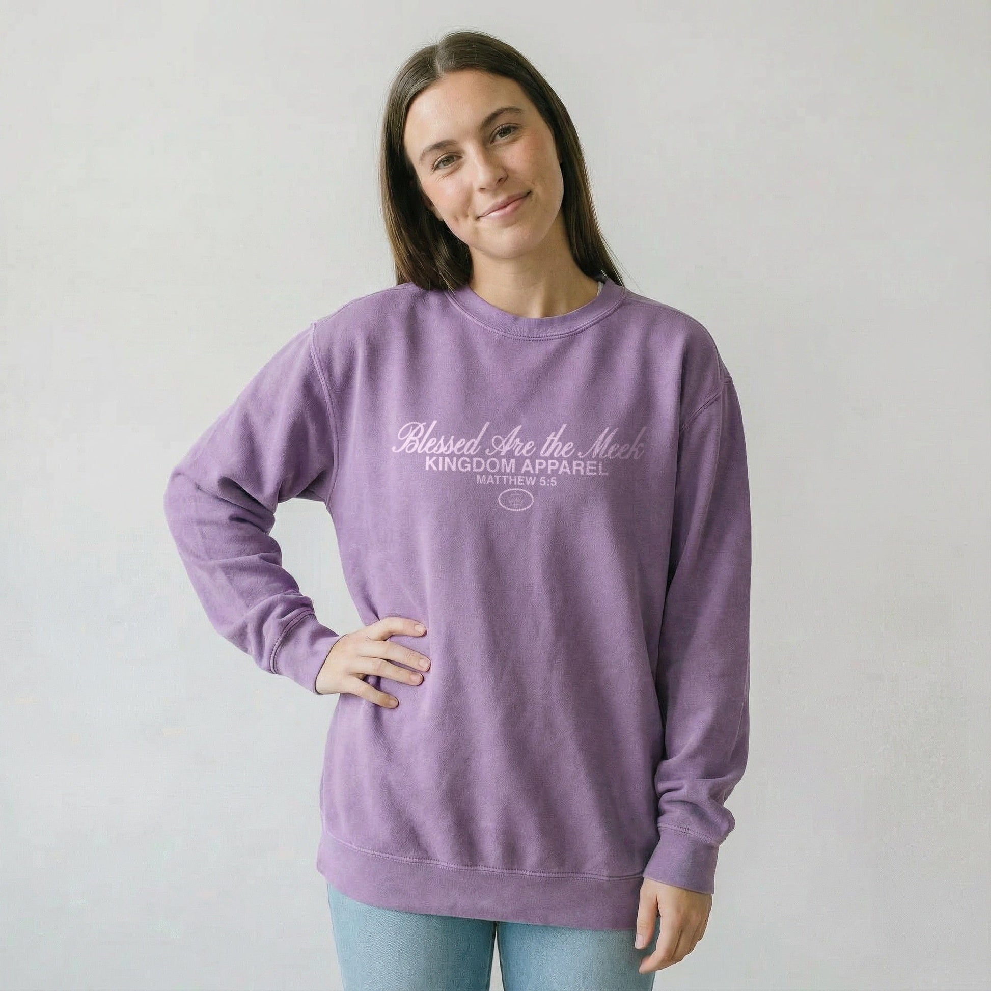 Mercy & More Sweatshirt Blessed Are The Meek Sweatshirt