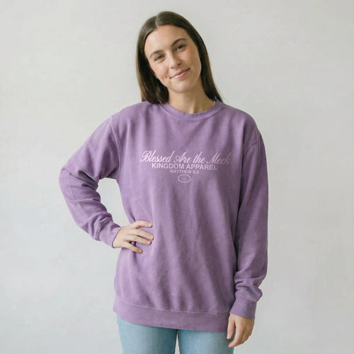 Mercy & More Sweatshirt Blessed Are The Meek Sweatshirt
