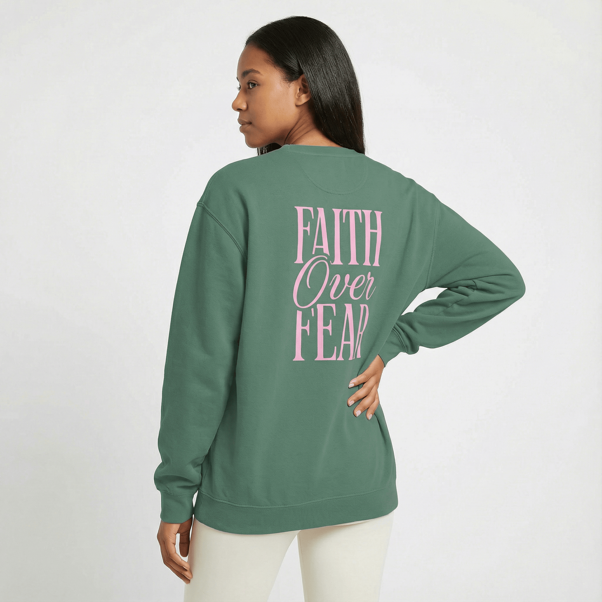 Mercy & More Sweatshirt Faith Over Fear Sweatshirt