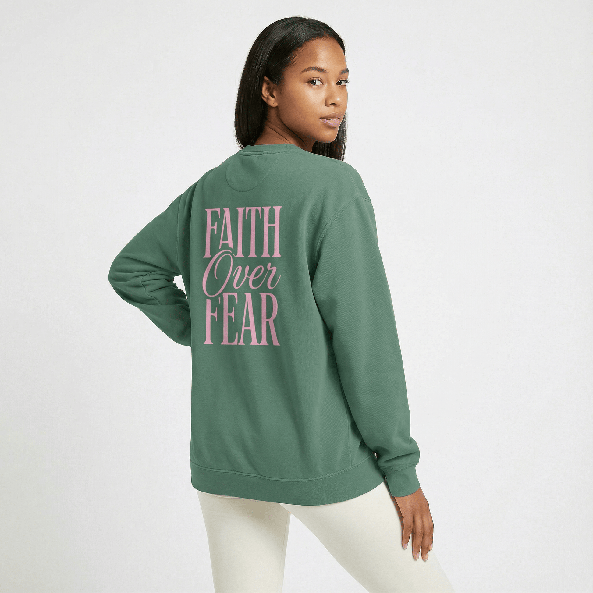Mercy & More Sweatshirt Faith Over Fear Sweatshirt