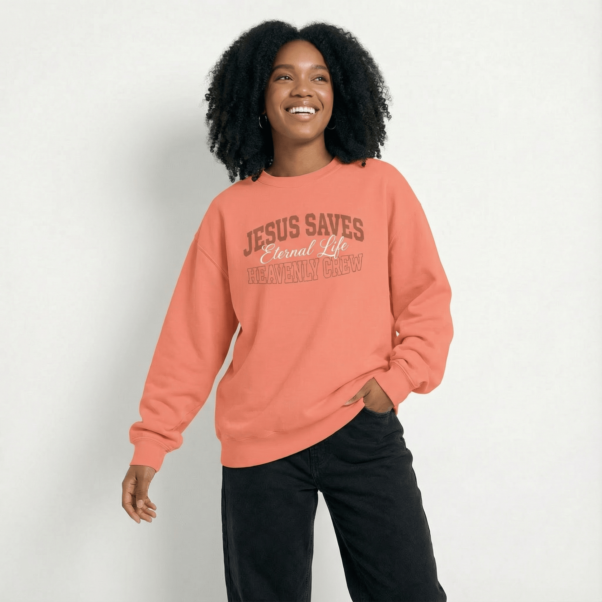 Mercy & More Sweatshirt Jesus Saves Sweatshirt