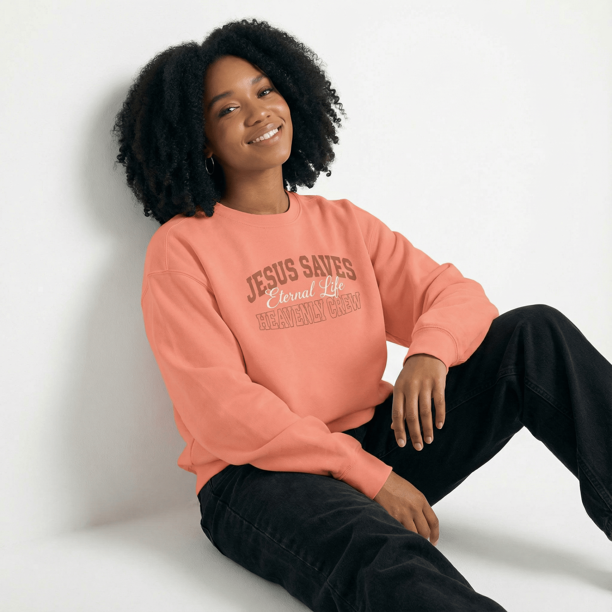 Mercy & More Sweatshirt Jesus Saves Sweatshirt