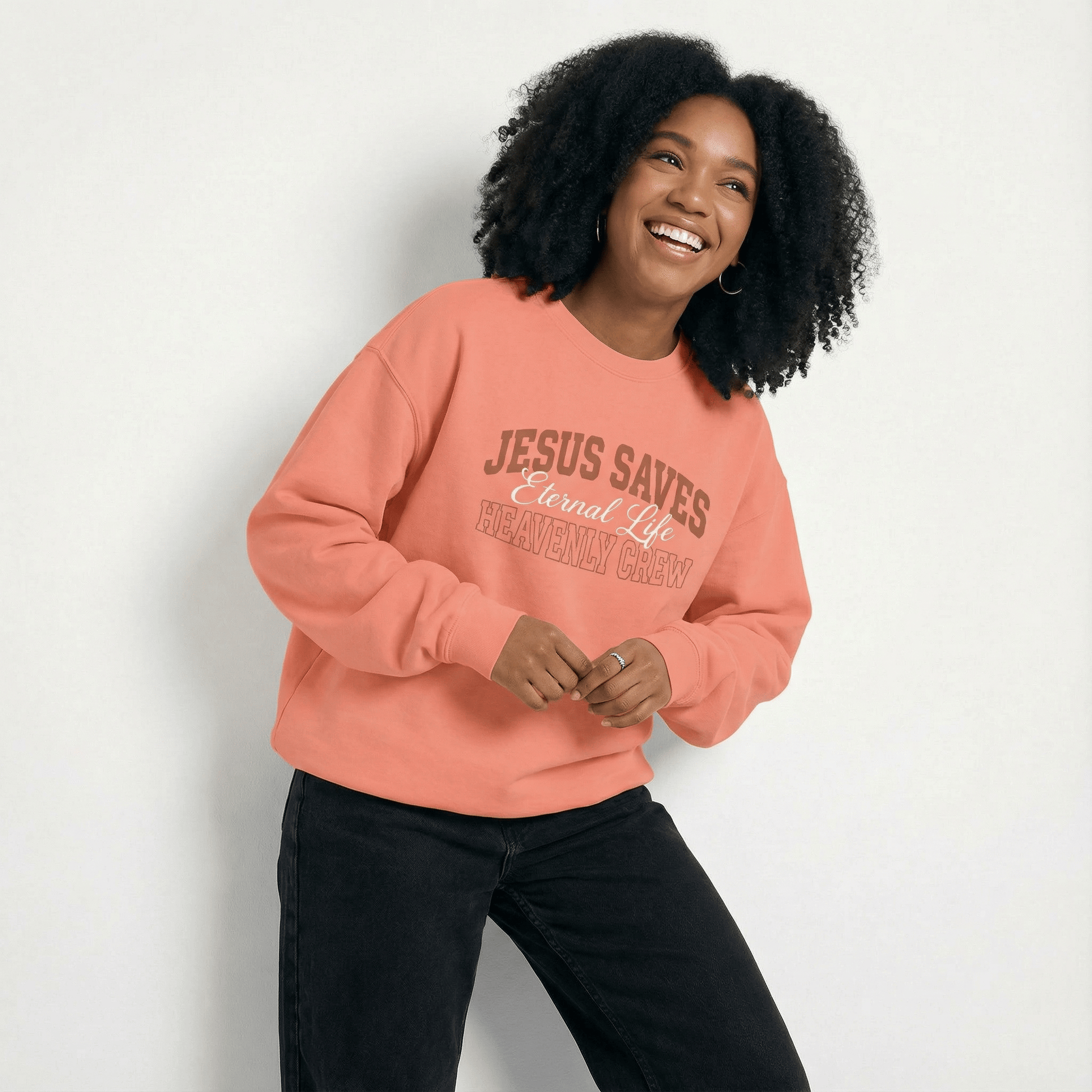 Mercy & More Sweatshirt Jesus Saves Sweatshirt