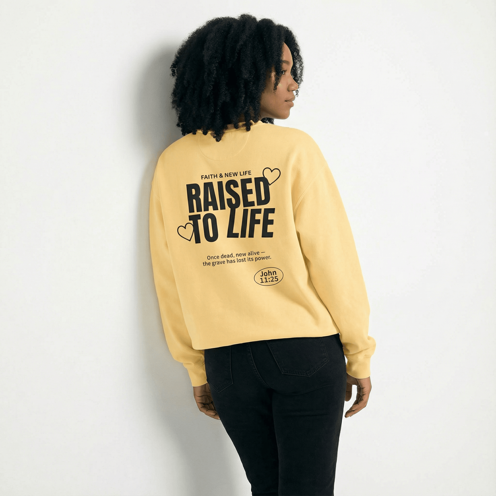 Mercy & More Sweatshirt Raised To Life Sweatshirt - Black Logo