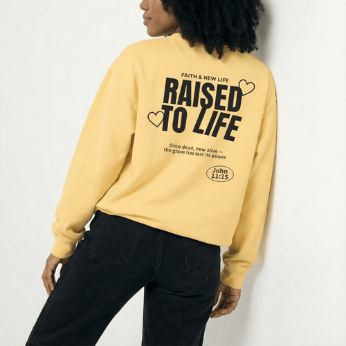 Mercy & More Sweatshirt Raised To Life Sweatshirt - Black Logo