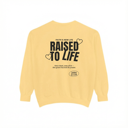 Mercy & More Sweatshirt Raised To Life Sweatshirt - Black Logo