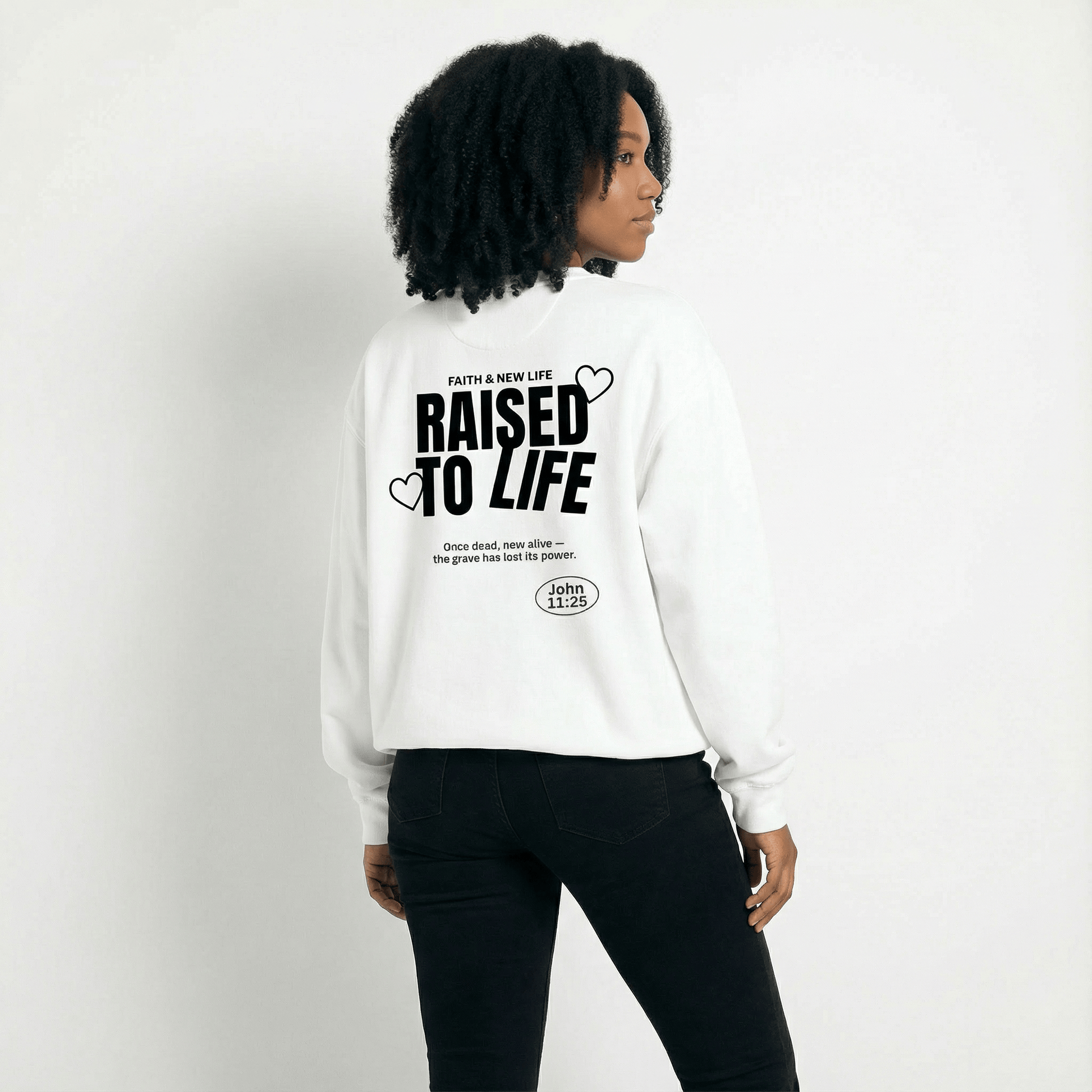 Mercy & More Sweatshirt Raised To Life Sweatshirt - Black Logo
