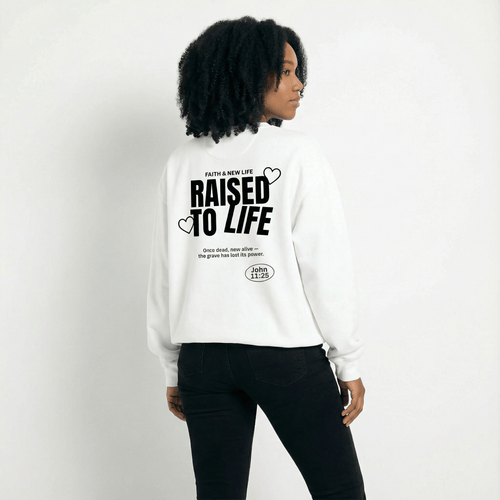 Mercy & More Sweatshirt Raised To Life Sweatshirt - Black Logo