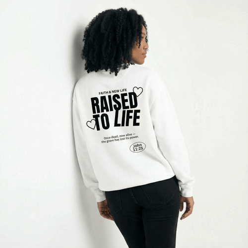 Mercy & More Sweatshirt Raised To Life Sweatshirt - Black Logo