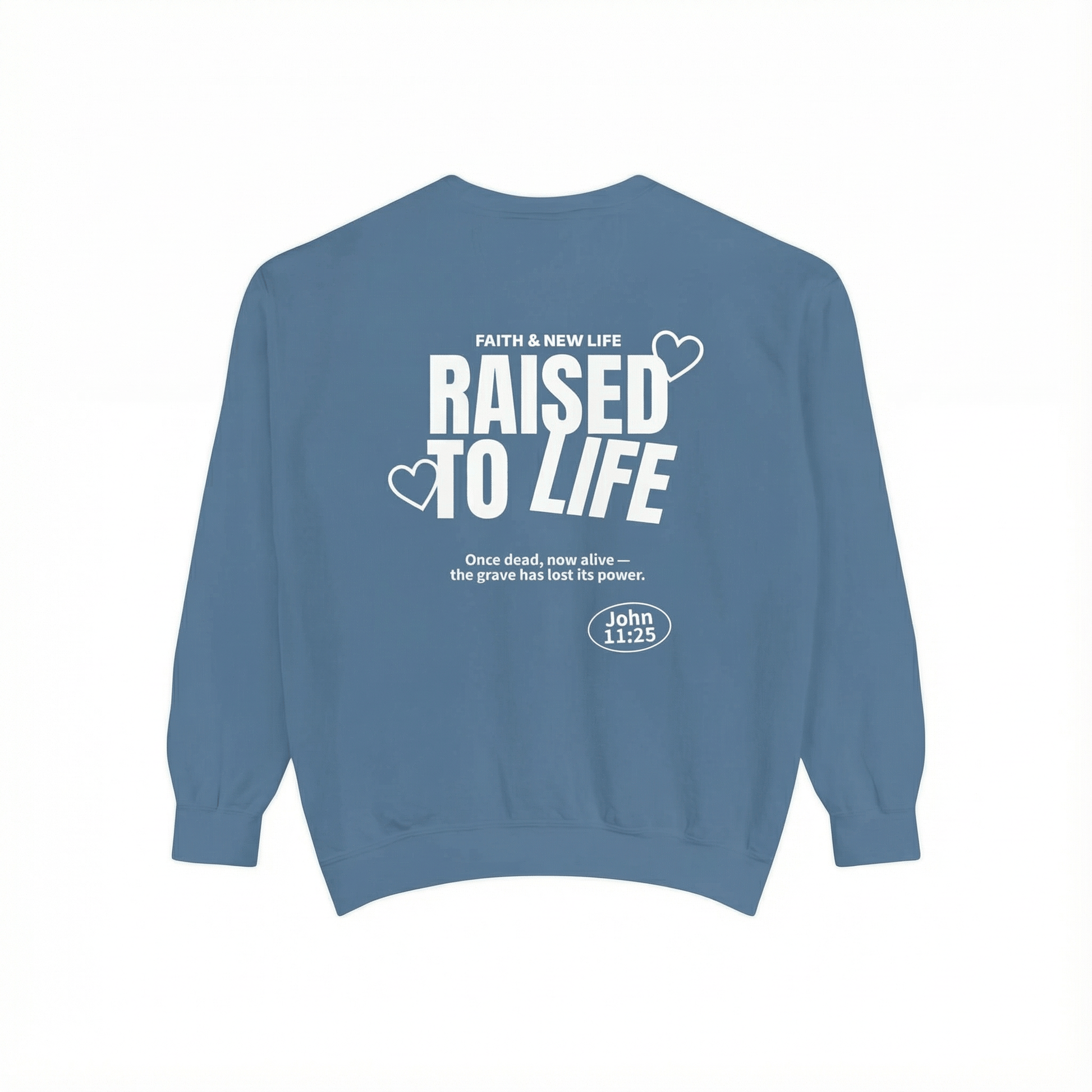 Mercy & More Sweatshirt Raised To Life Sweatshirt - White Logo
