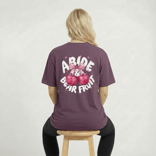 Mercy & More T-Shirt Abide & Bear Fruit Tee
