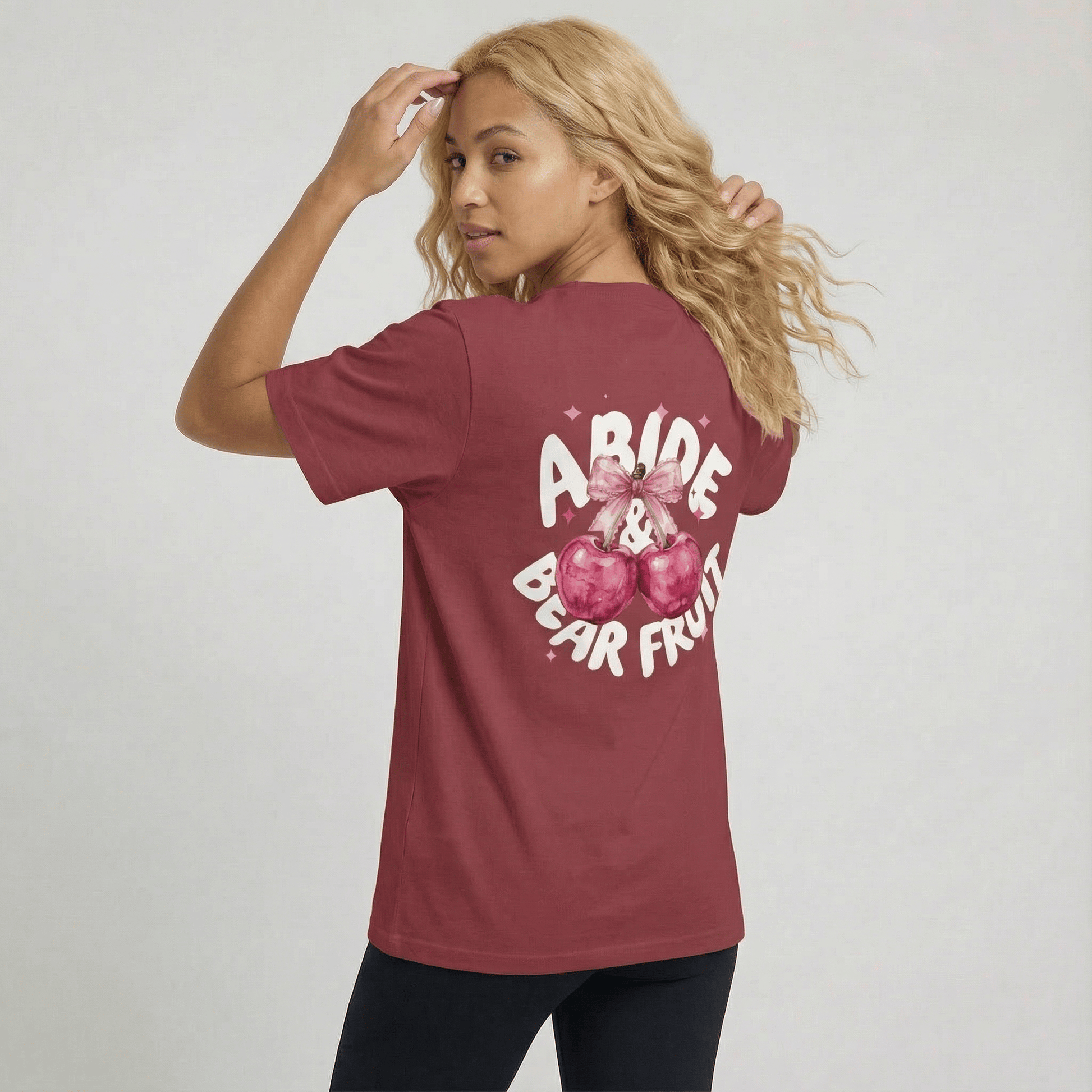 Mercy & More T-Shirt Abide & Bear Fruit Tee