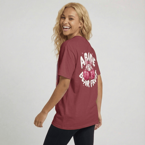 Mercy & More T-Shirt Abide & Bear Fruit Tee