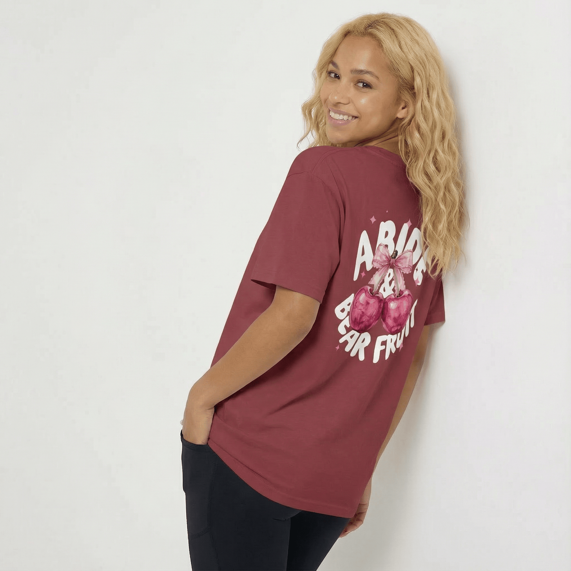 Mercy & More T-Shirt Abide & Bear Fruit Tee