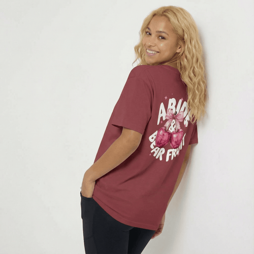 Mercy & More T-Shirt Abide & Bear Fruit Tee