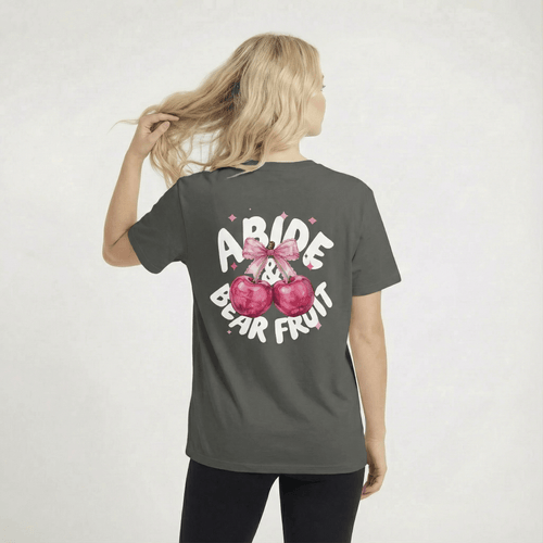 Mercy & More T-Shirt Abide & Bear Fruit Tee