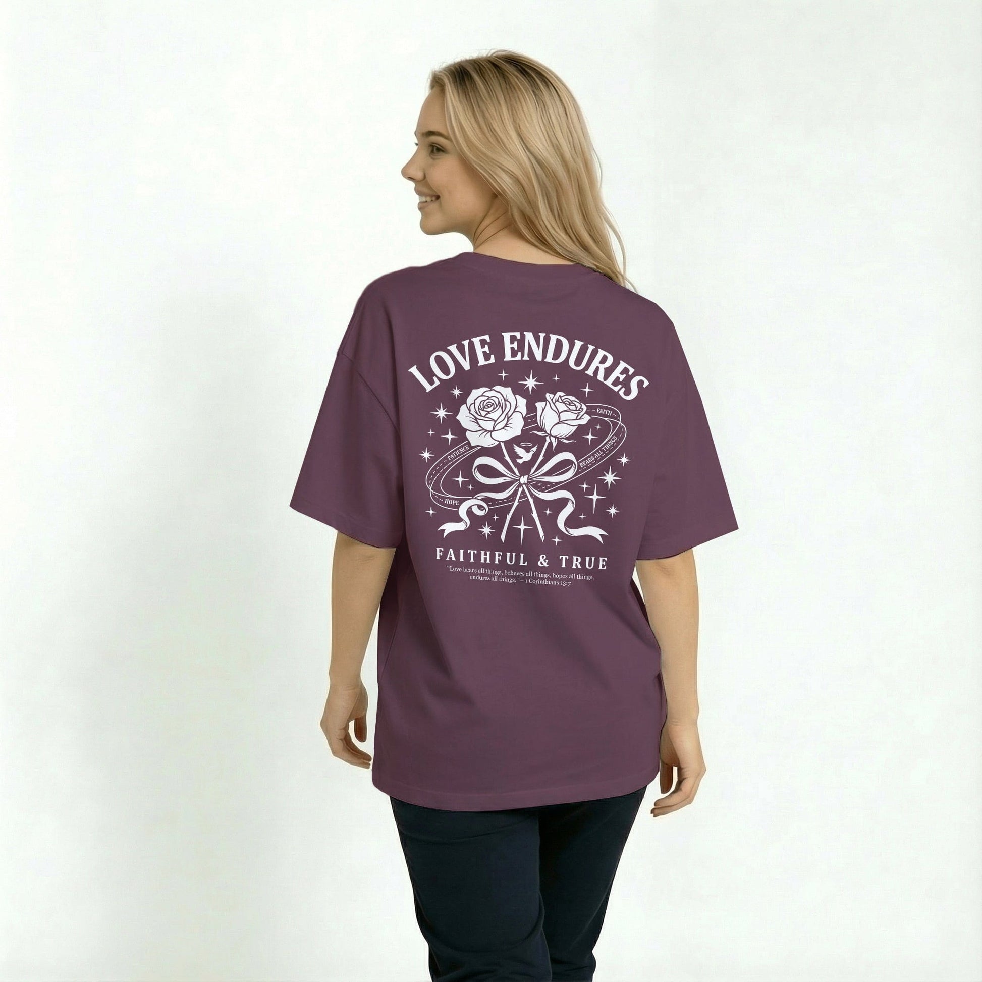 Mercy & More T-Shirt Berry / S Love Endures Tee