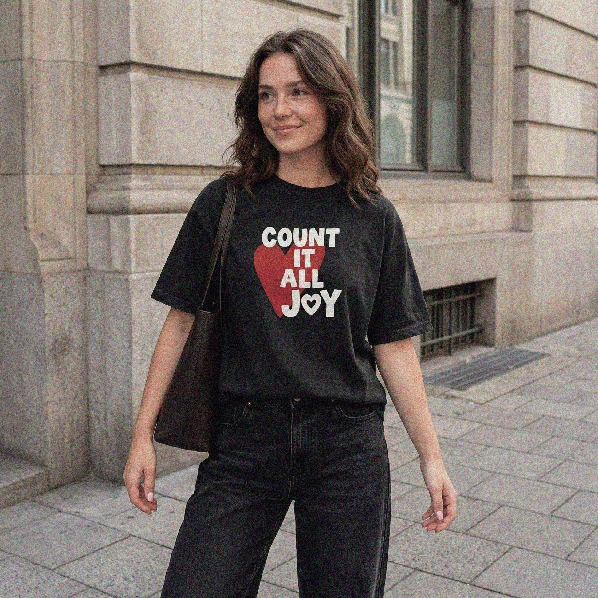 Mercy & More T-Shirt Black / S Count It All Joy Heavyweight Tee