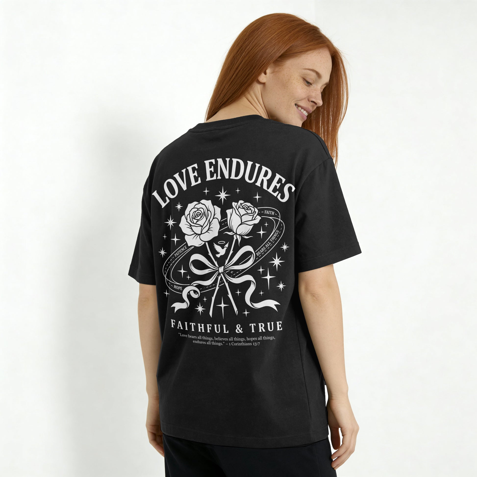 Mercy & More T-Shirt Black / S Love Endures Tee