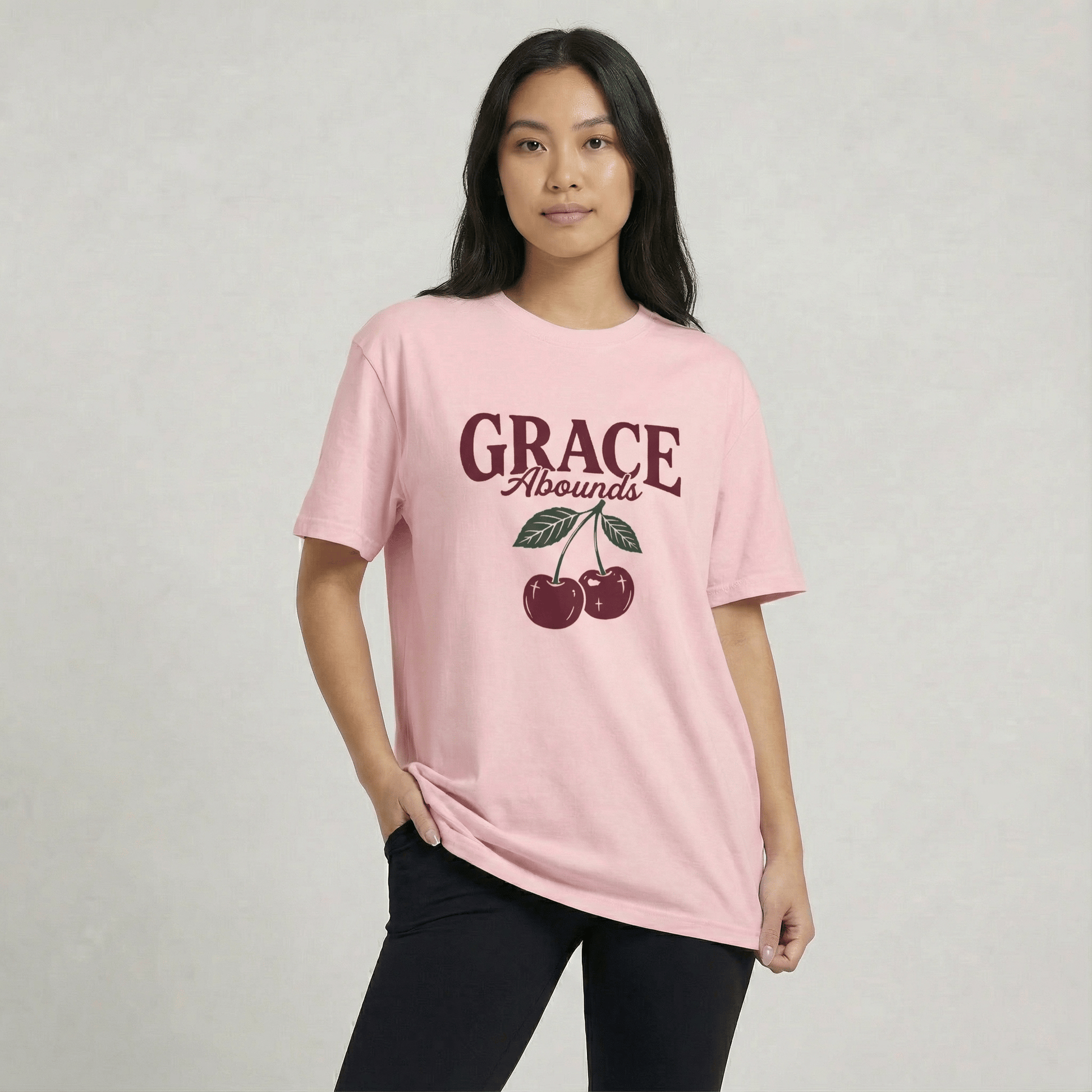Mercy & More T-Shirt Blossom / S Grace Abounds Tee