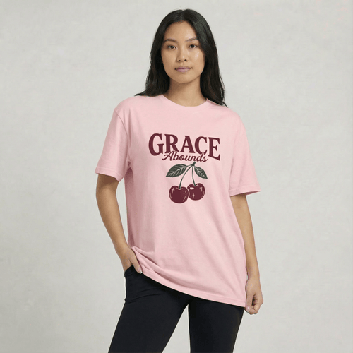 Mercy & More T-Shirt Blossom / S Grace Abounds Tee