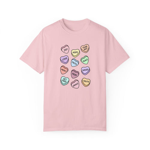 Mercy & More T-Shirt Blossom / XL Love Hearts Heavyweight Tee