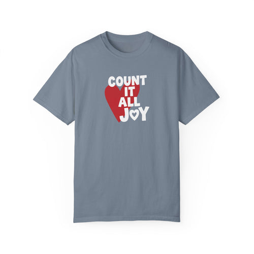 Mercy & More T-Shirt Blue Jean / S Count It All Joy Heavyweight Tee