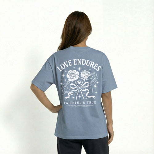Mercy & More T-Shirt Blue Jean / S Love Endures Tee