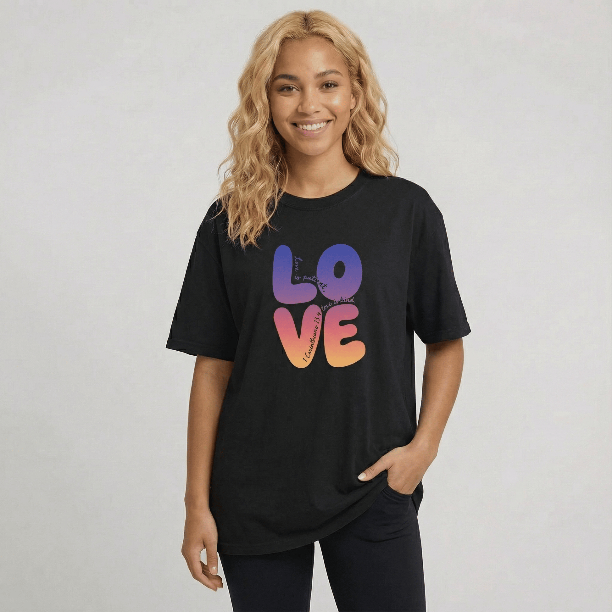 Mercy & More T-Shirt Corinthians Love Heavyweight Tee