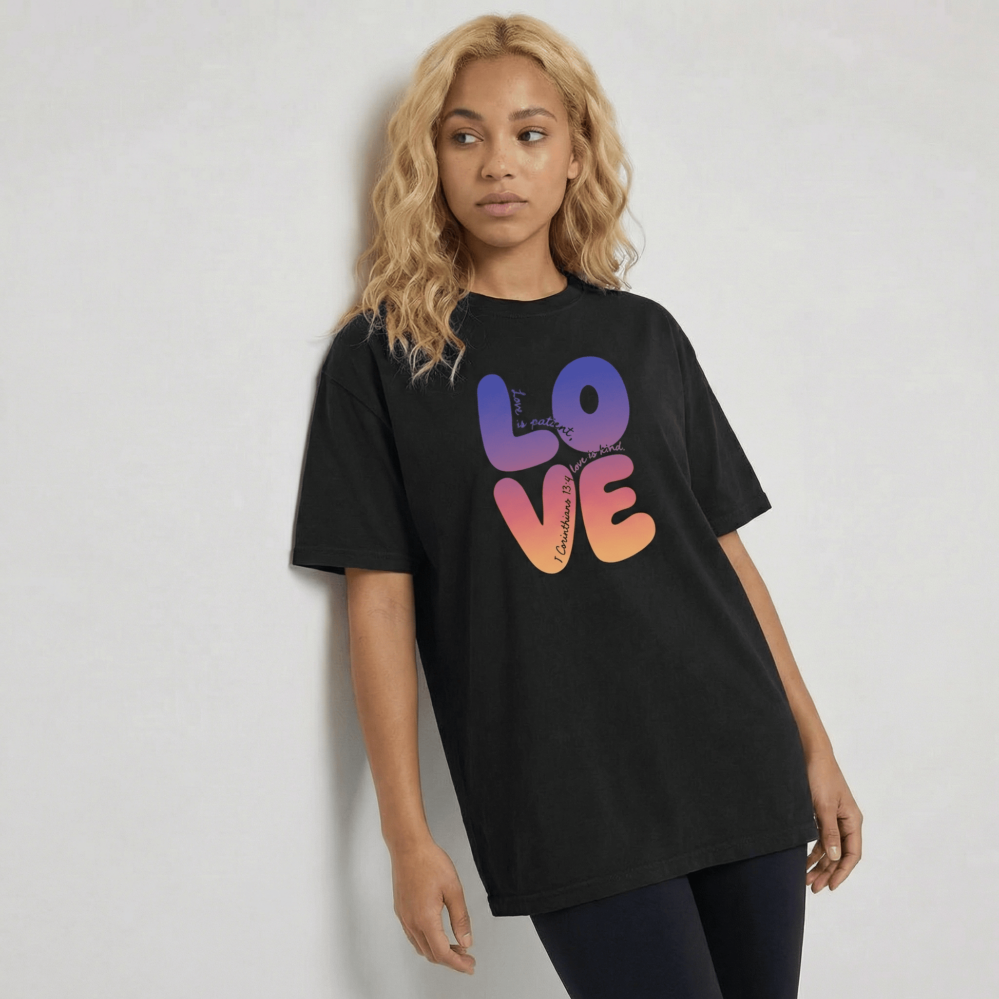 Mercy & More T-Shirt Corinthians Love Heavyweight Tee