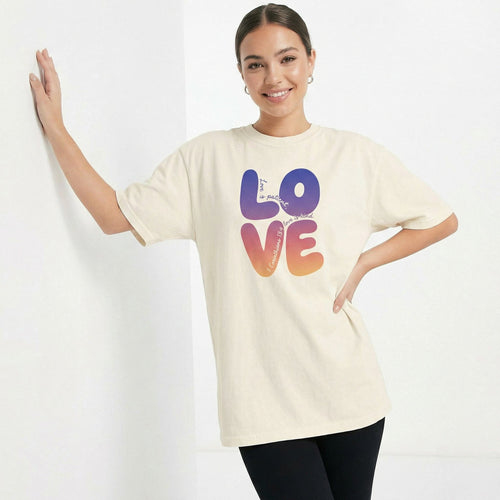 Mercy & More T-Shirt Corinthians Love Heavyweight Tee