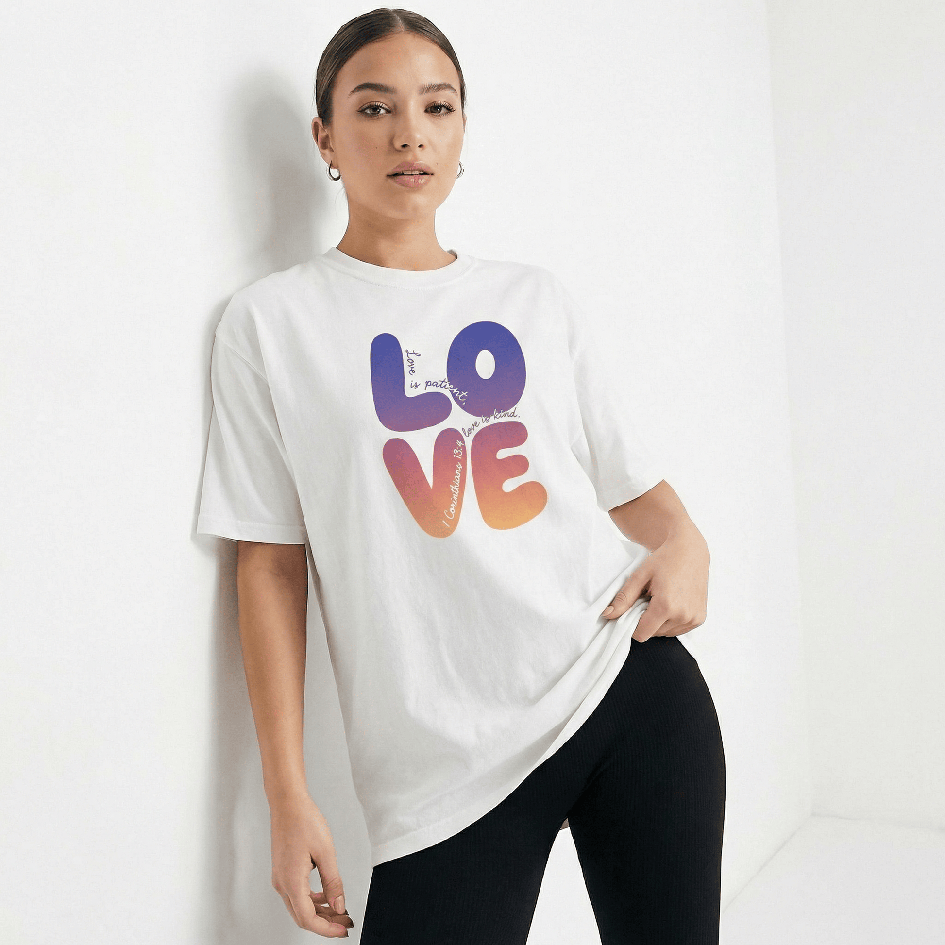 Mercy & More T-Shirt Corinthians Love Heavyweight Tee