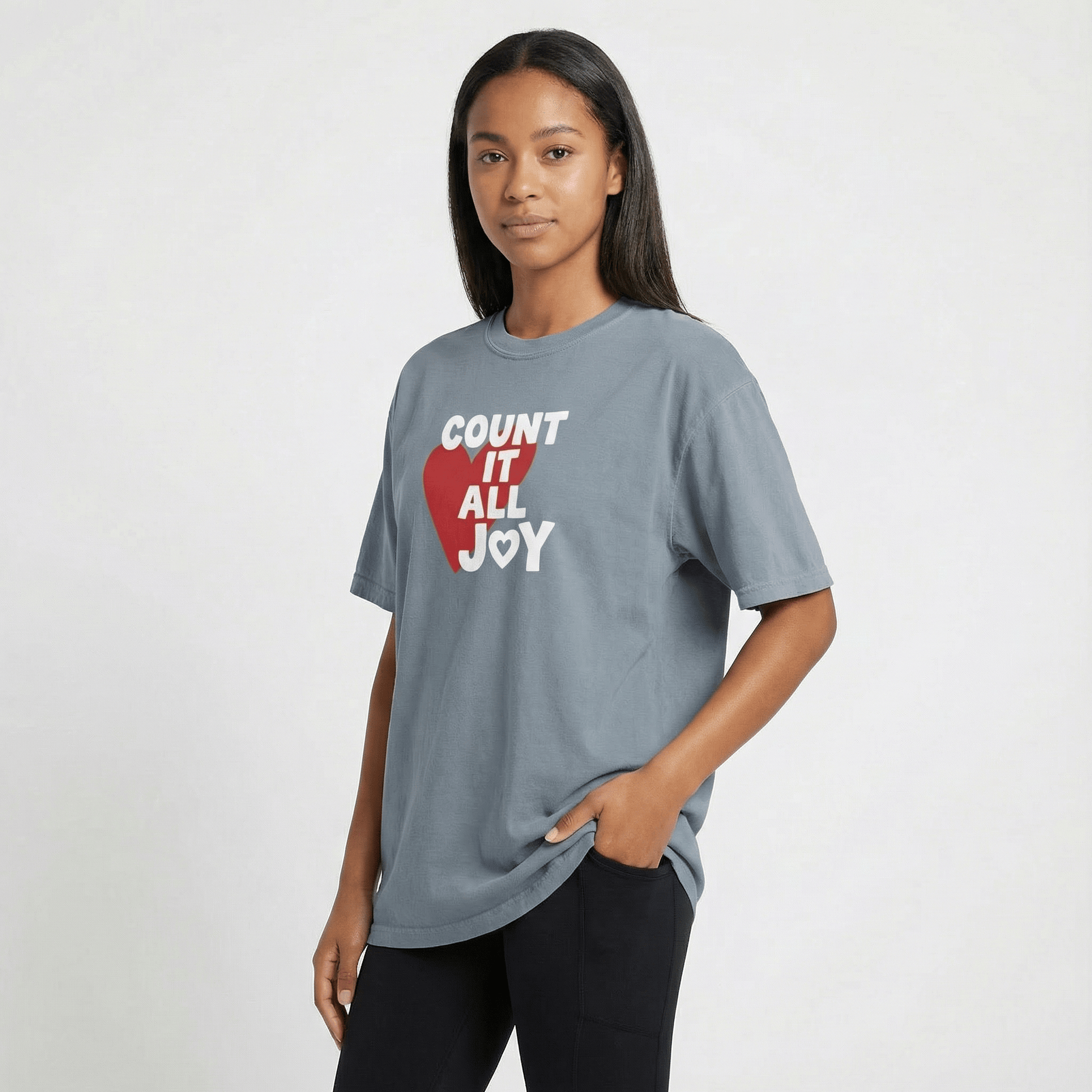 Mercy & More T-Shirt Count It All Joy Heavyweight Tee