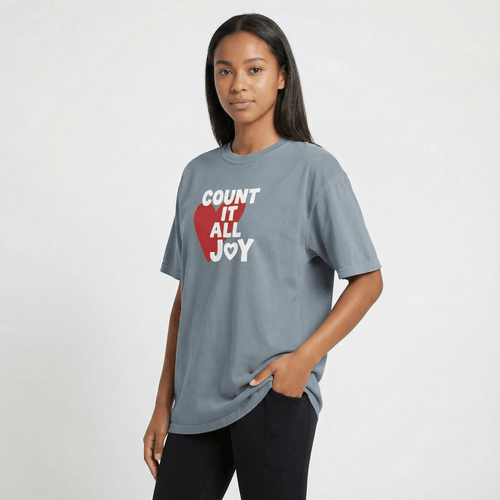 Mercy & More T-Shirt Count It All Joy Heavyweight Tee