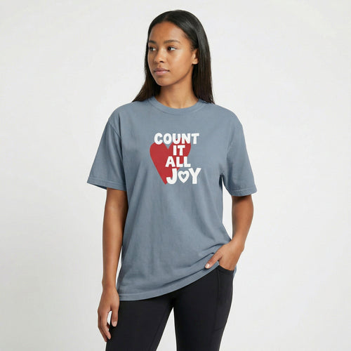 Mercy & More T-Shirt Count It All Joy Heavyweight Tee