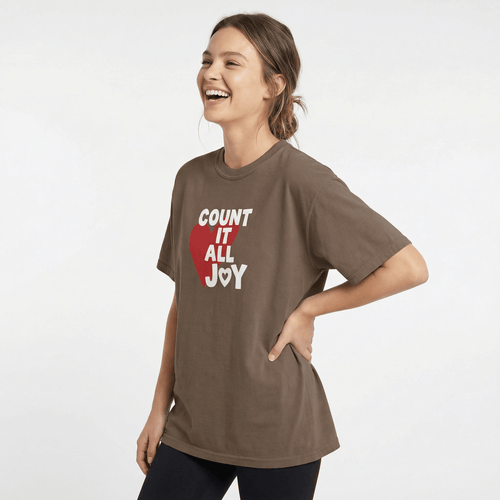 Mercy & More T-Shirt Count It All Joy Heavyweight Tee
