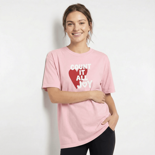 Mercy & More T-Shirt Count It All Joy Heavyweight Tee