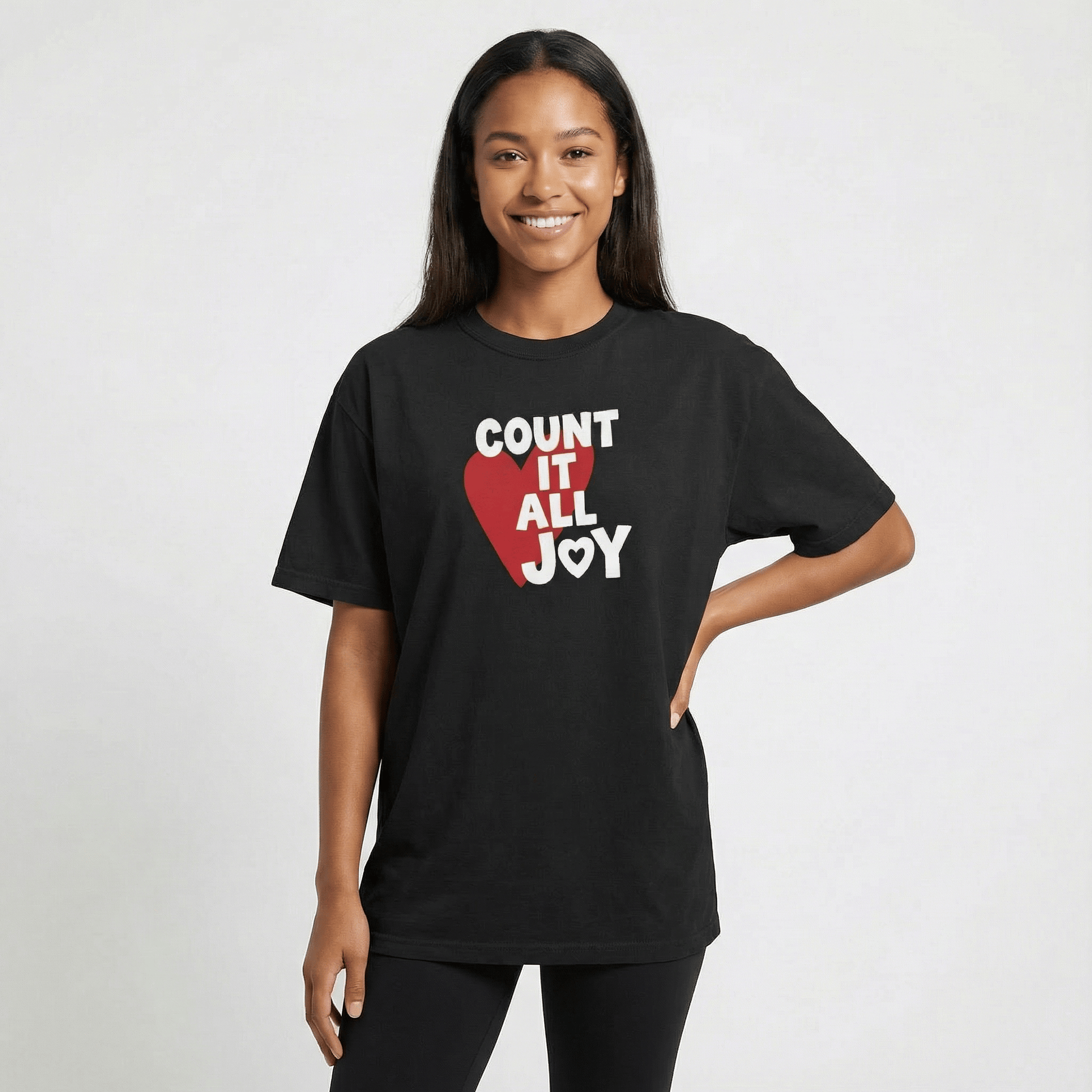Mercy & More T-Shirt Count It All Joy Heavyweight Tee