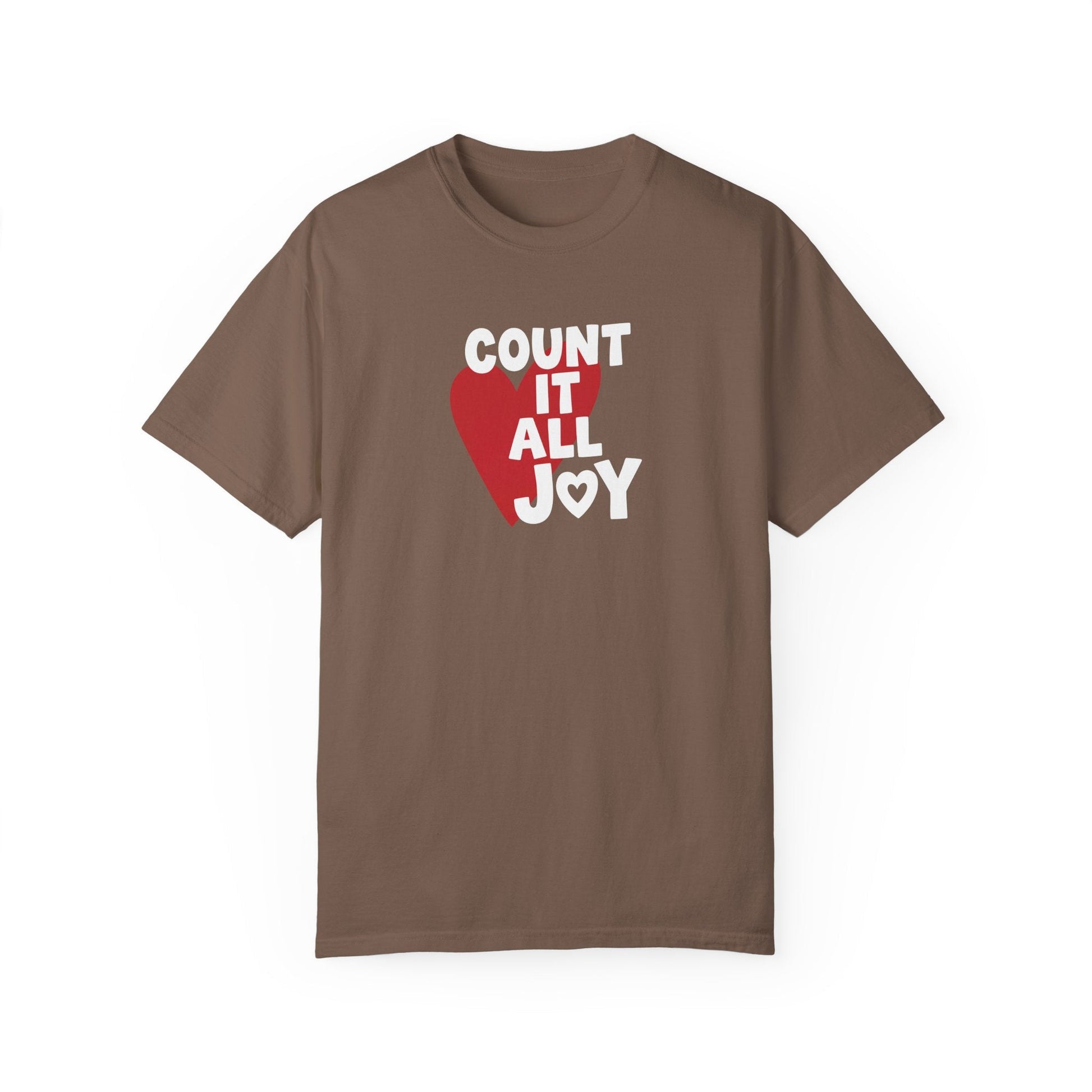 Mercy & More T-Shirt Espresso / S Count It All Joy Heavyweight Tee