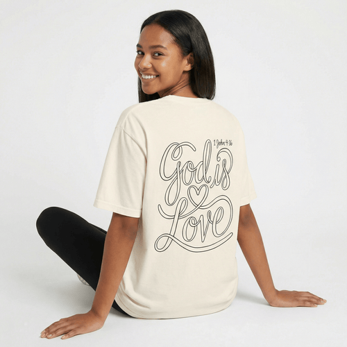 Mercy & More T-Shirt God Is Love Heavyweight Tee