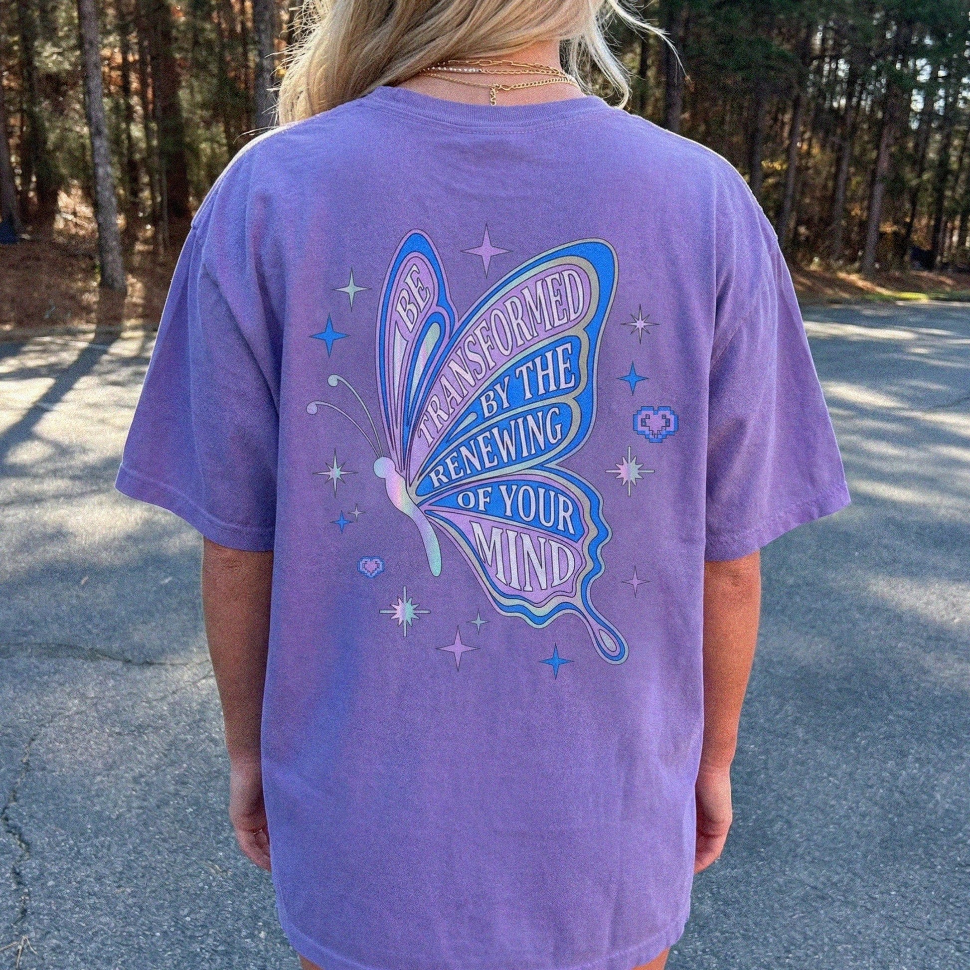 Mercy & More T-Shirt Grape / S Renew Your Mind Tee