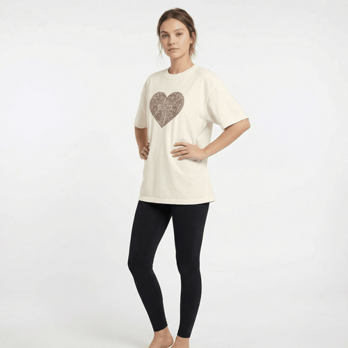 Mercy & More T-Shirt Heart Fingerprint Heavyweight Tee