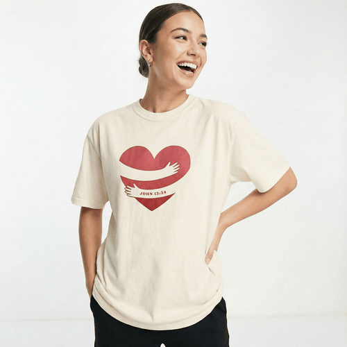 Mercy & More T-Shirt Heart Hug Heavyweight Tee