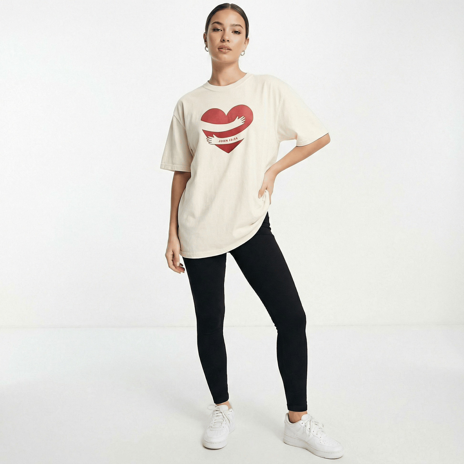 Mercy & More T-Shirt Heart Hug Heavyweight Tee