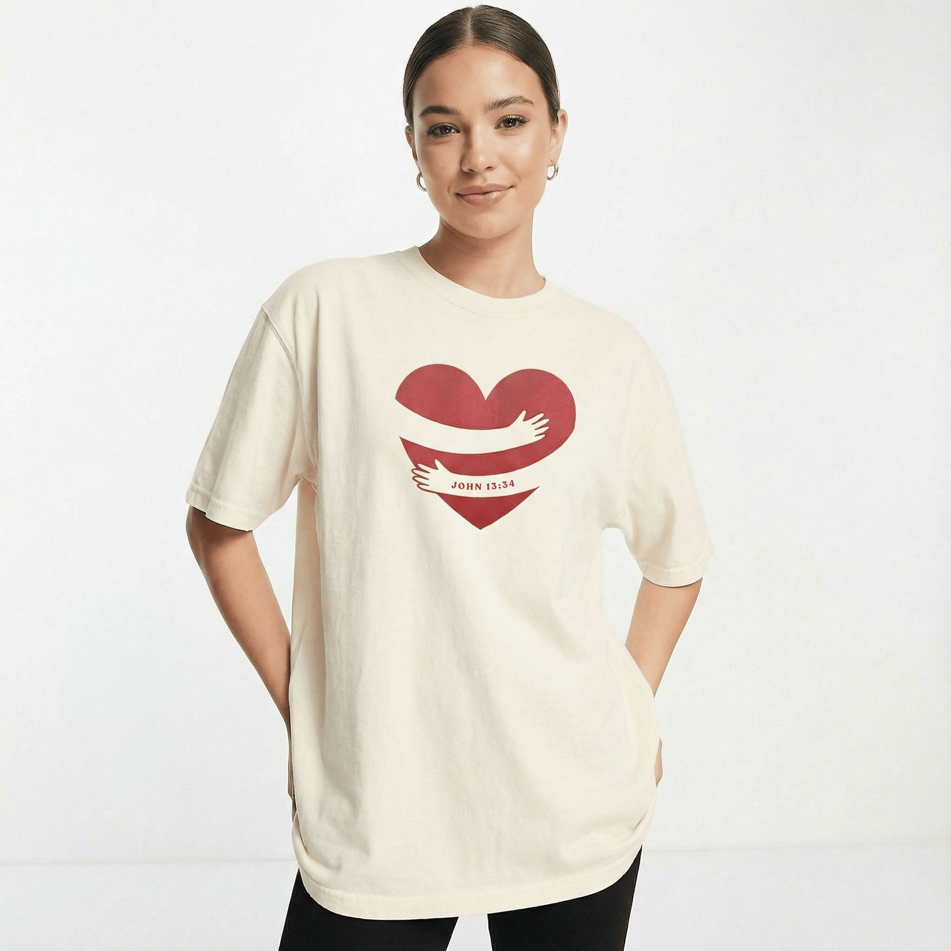 Mercy & More T-Shirt Heart Hug Heavyweight Tee