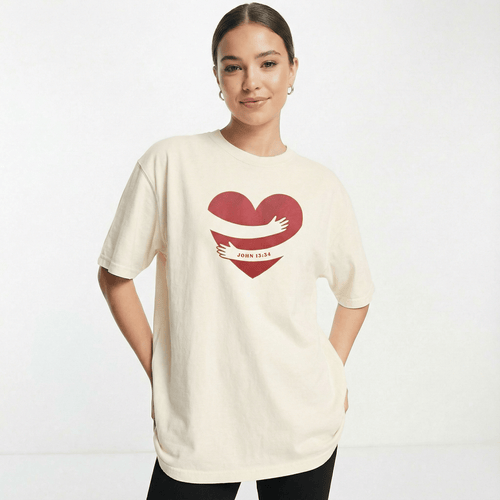Mercy & More T-Shirt Heart Hug Heavyweight Tee
